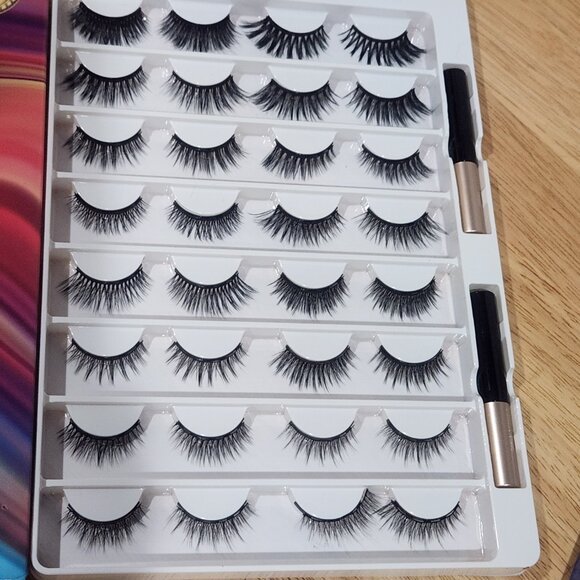 Set of 4 Eyelashes Long Lashes Kiss Trio Lash KPLC02, Faith Beauty, Earller Box - Picture 9 of 12